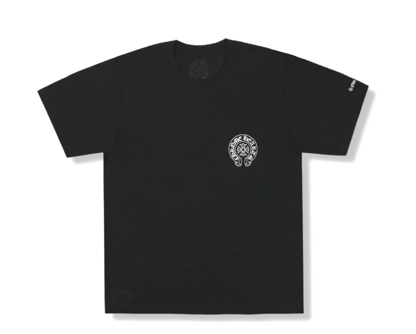Chrome Hearts Horse Shoe Logo Pocket T-Shirt Black
