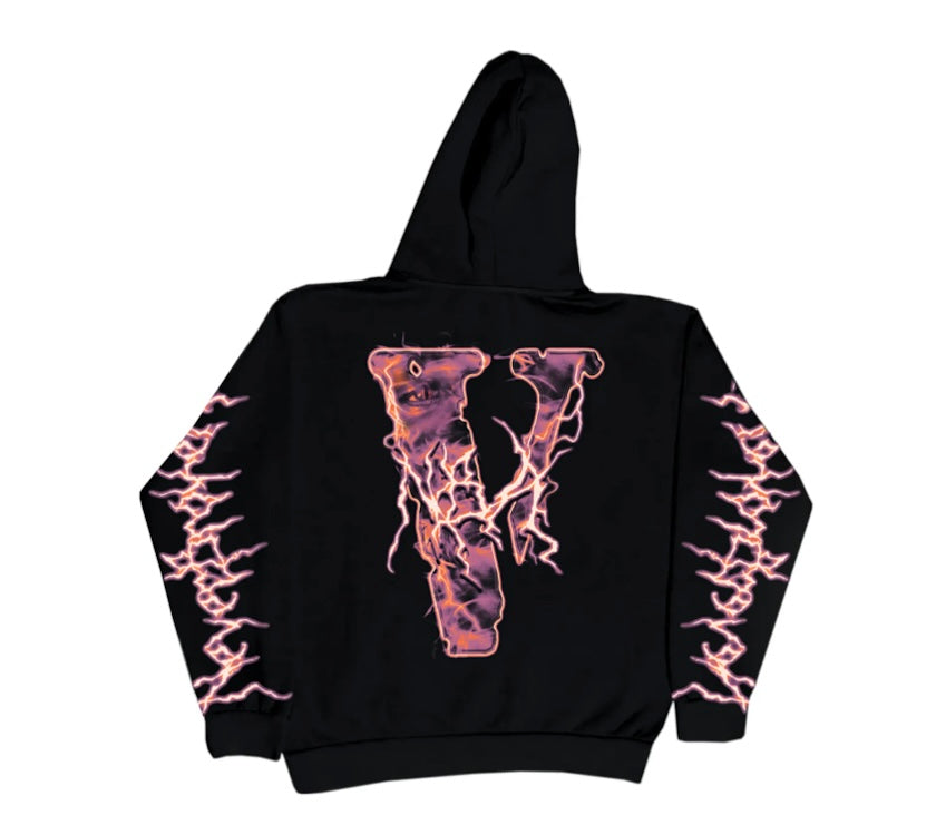 Vlone x Never Broke Again Eyes Hoodie Black