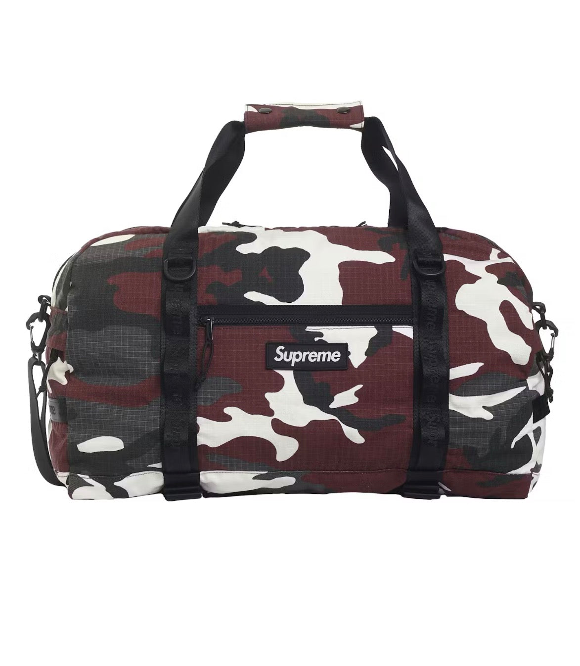 Supreme Duffle Bag Red Camo SS26