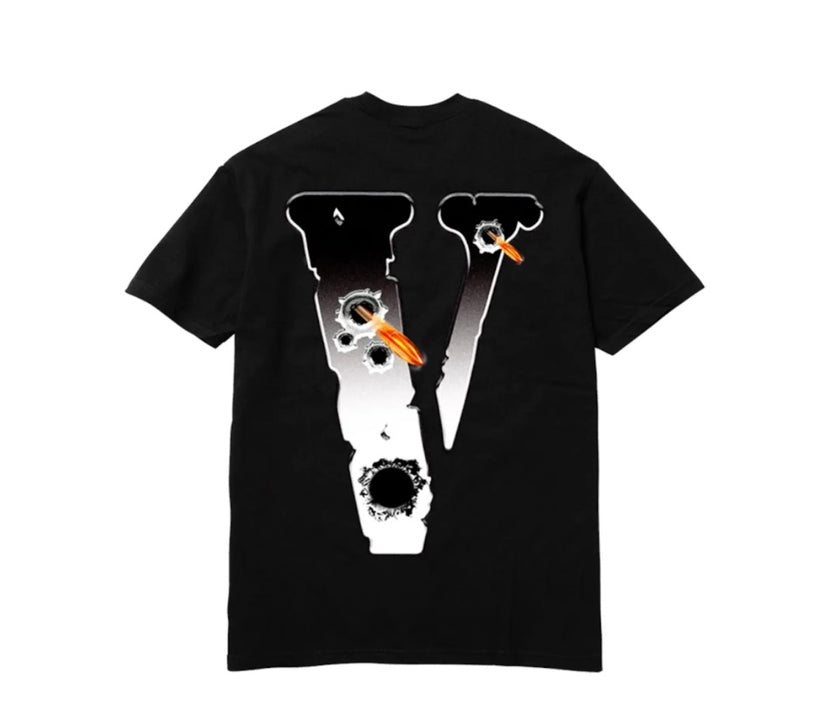 Pop Smoke x Vlone Hawk Em’ Tee Black