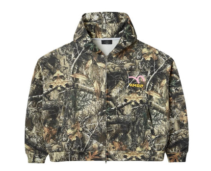 HMDD Multi Pocket Camo Zip Up Hoodie