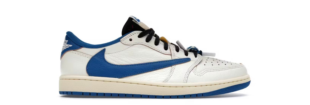 Jordan 1 Retro Low OG SP Fragment x Travis Scott Sail Military Blue