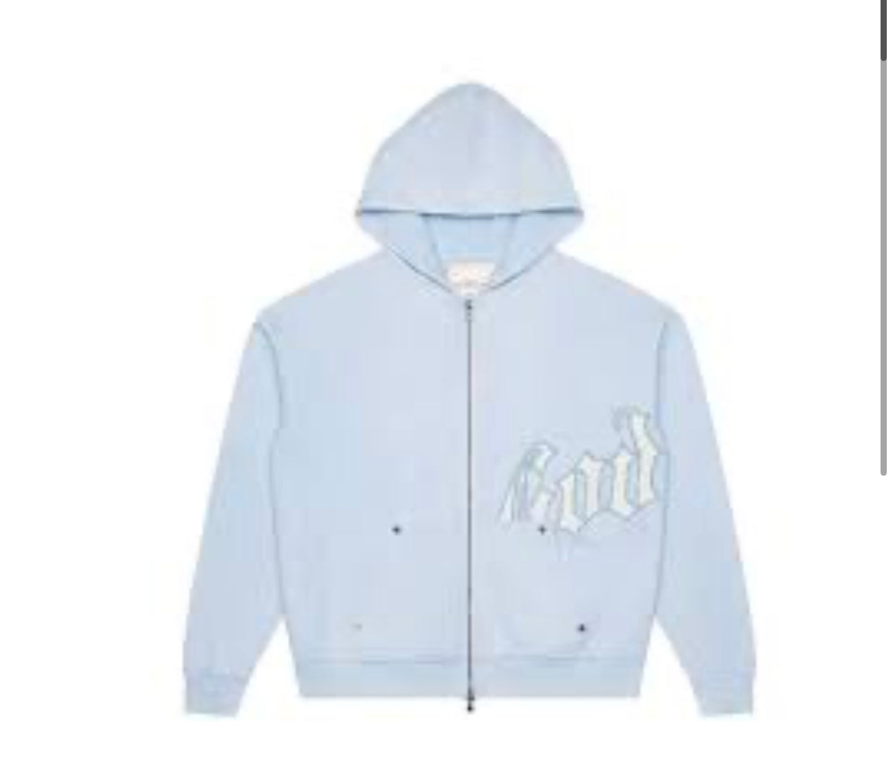 Godspeed OG Logo Zip Up Hoodie Sky Blue