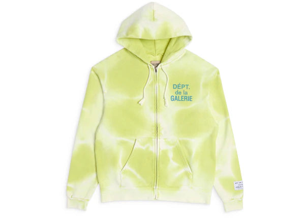 Gallery Dept. French Zip Hoodie Lime Green