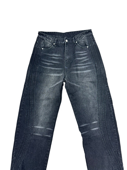 Vale Blacked Washed Track Denim