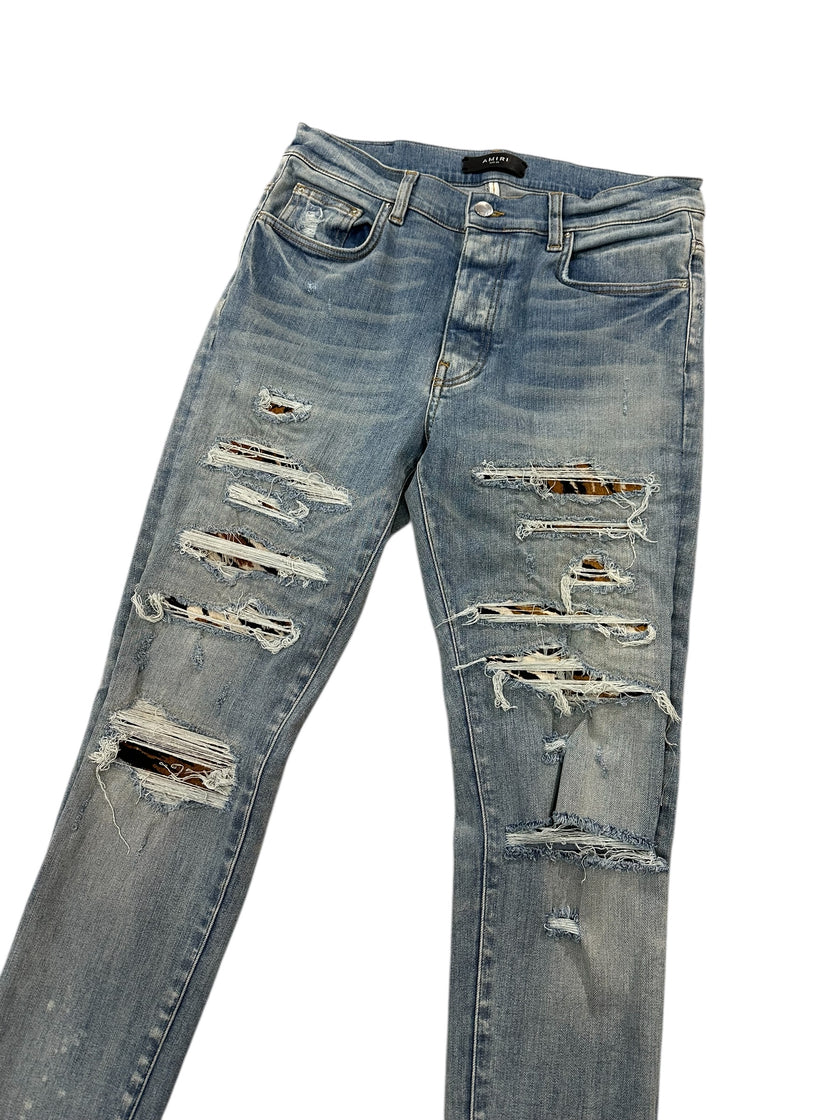Amiri Trasher Lunar New Year Denim Clay Indigo