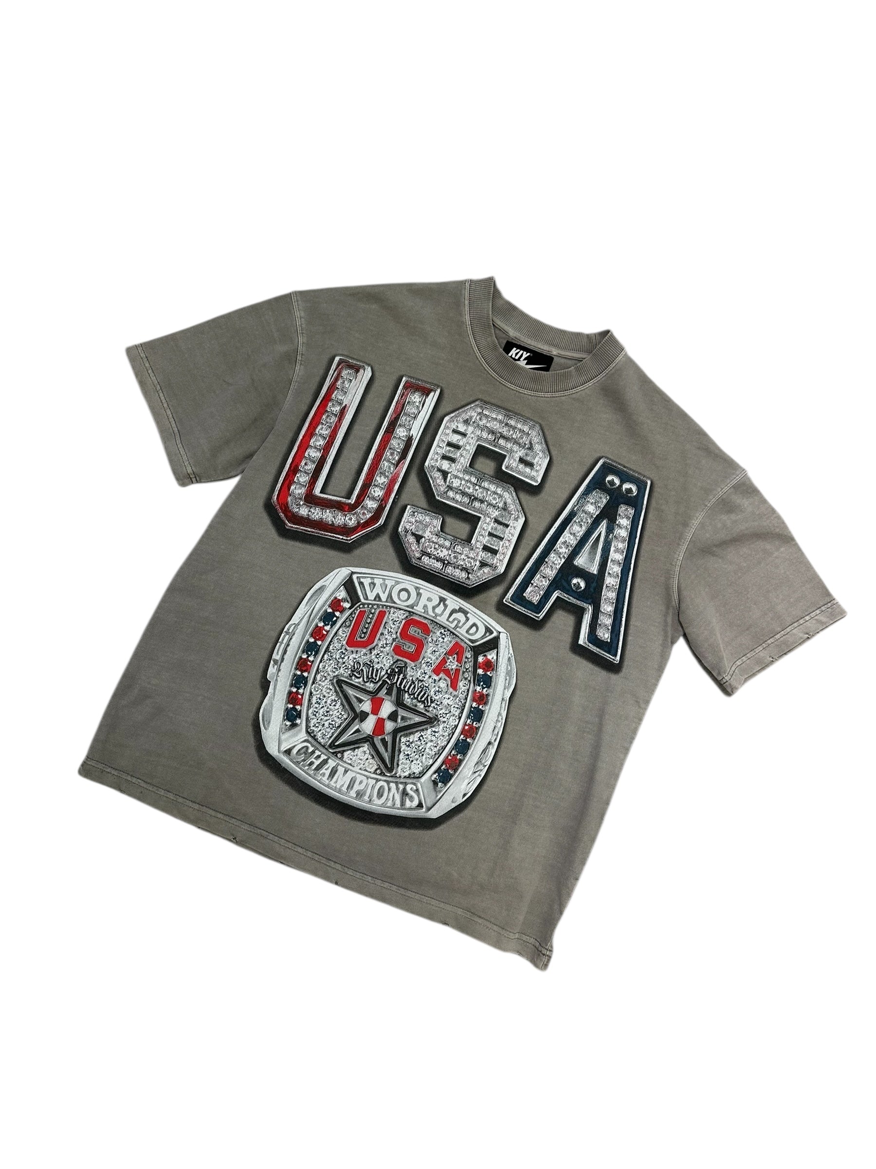 Kiy Studios USA Tee Grey