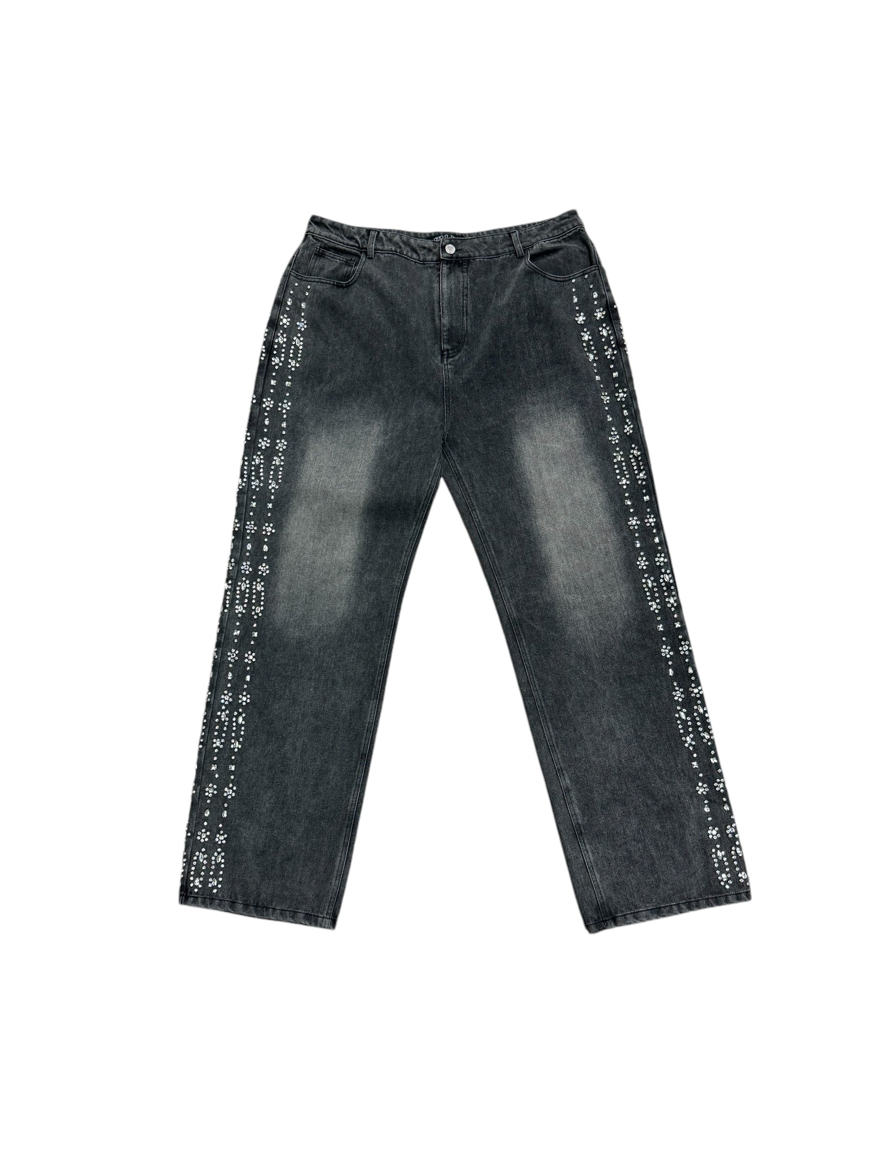 Vale Black Crystal Denim