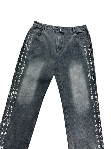 Vale Black Crystal Denim