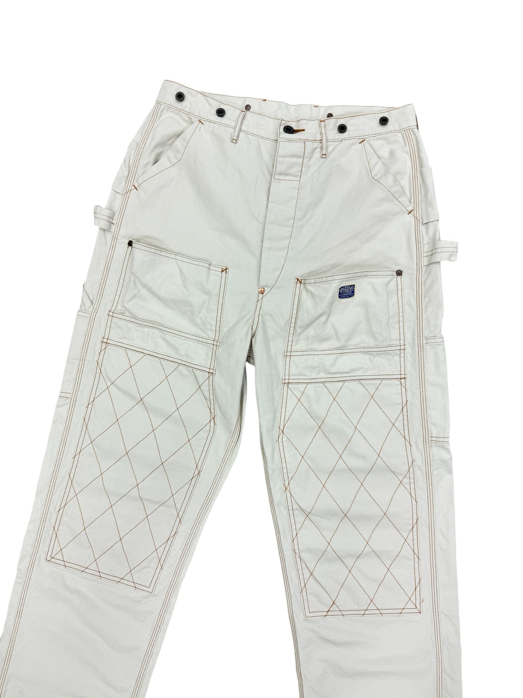 Kapital Canvas Lumber Pants White