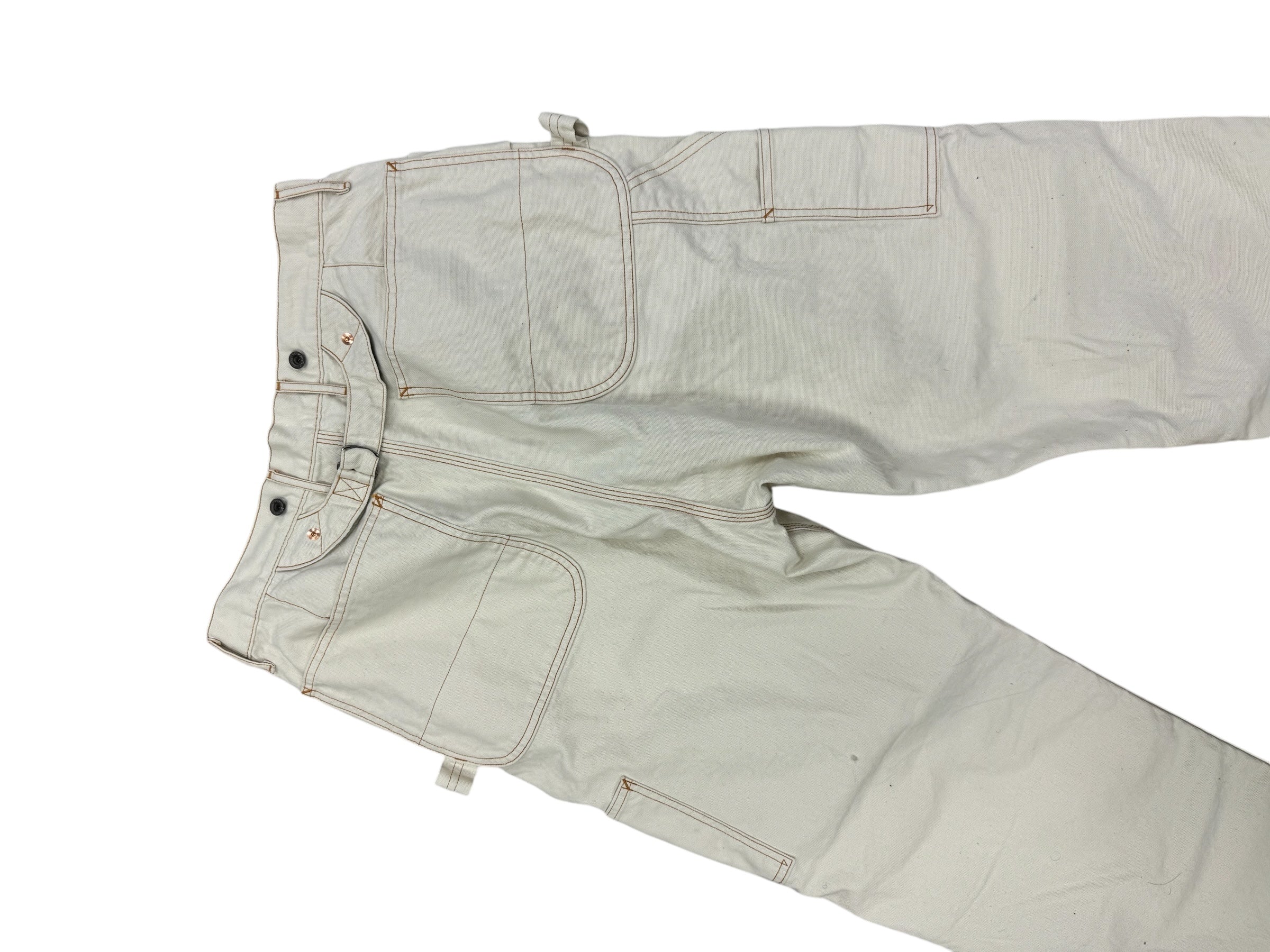 Kapital Canvas Lumber Pants White