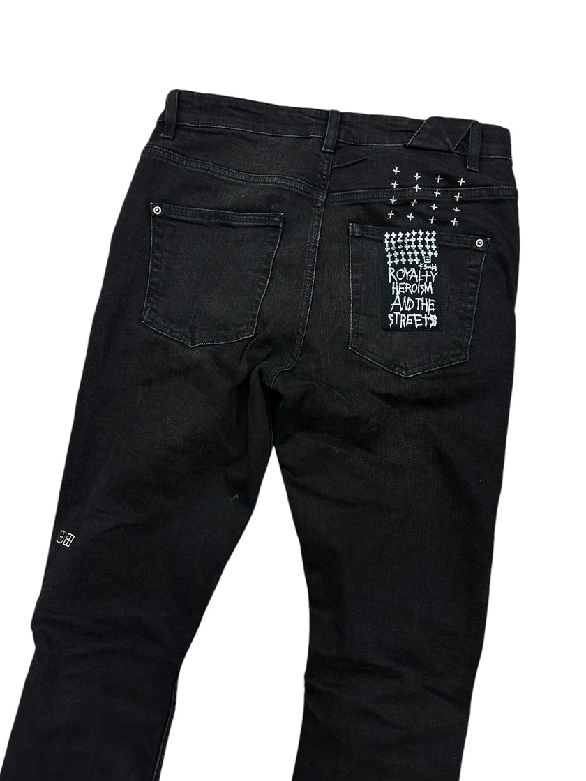 Ksubi Distressed Denim Black