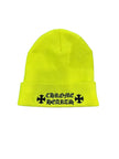 Chrome Hearts Beanie Basic Logo Neon Yellow