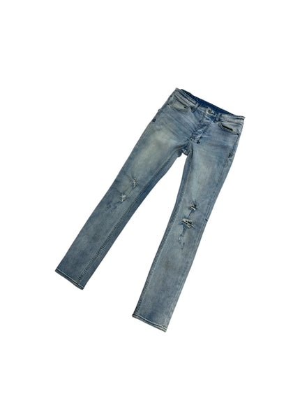 Ksubi Busted Knee Blue Denim