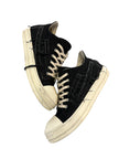 Rick Owens DRKSHDW Distressed Canvas Low Black