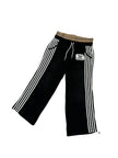 Riches Stop Nothing Double Waisted Pinstriped Sweatpants Black