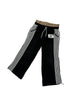 Riches Stop Nothing Double Waisted Pinstriped Sweatpants Black