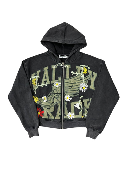 Vale Midnight Garden Zip Up Hoodie