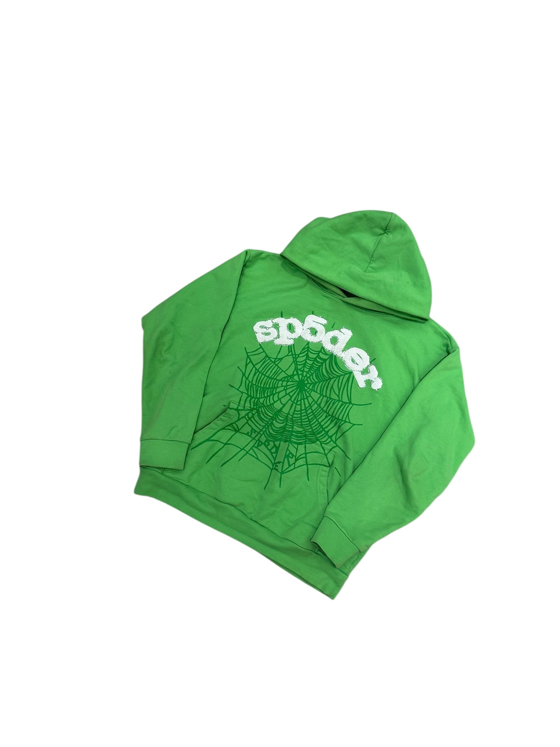 Sp5der Web Hoodie Slime Green
