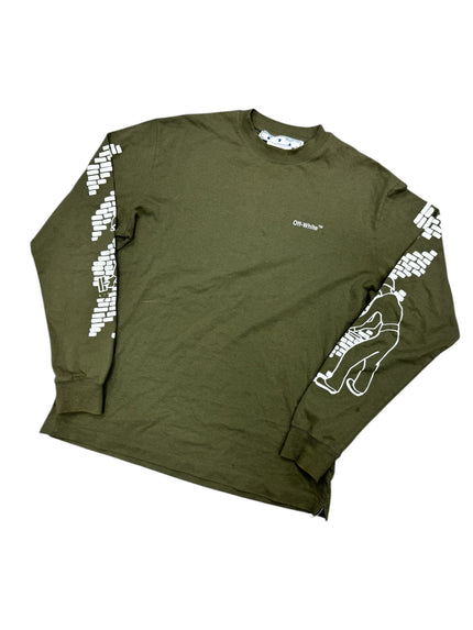 Off White Building Bricks Long Sleeve Olive