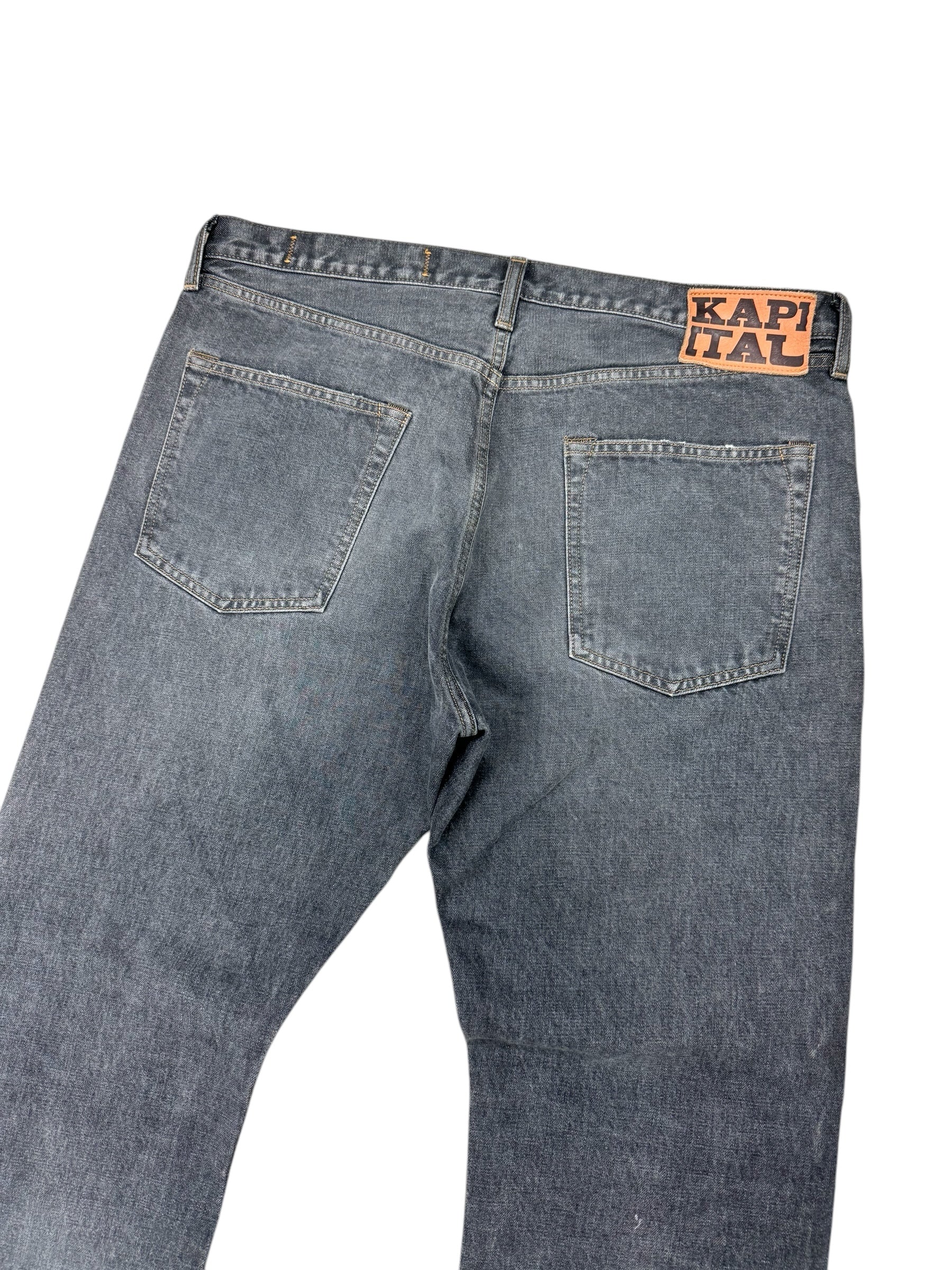 Kapital Stitched Denim Black