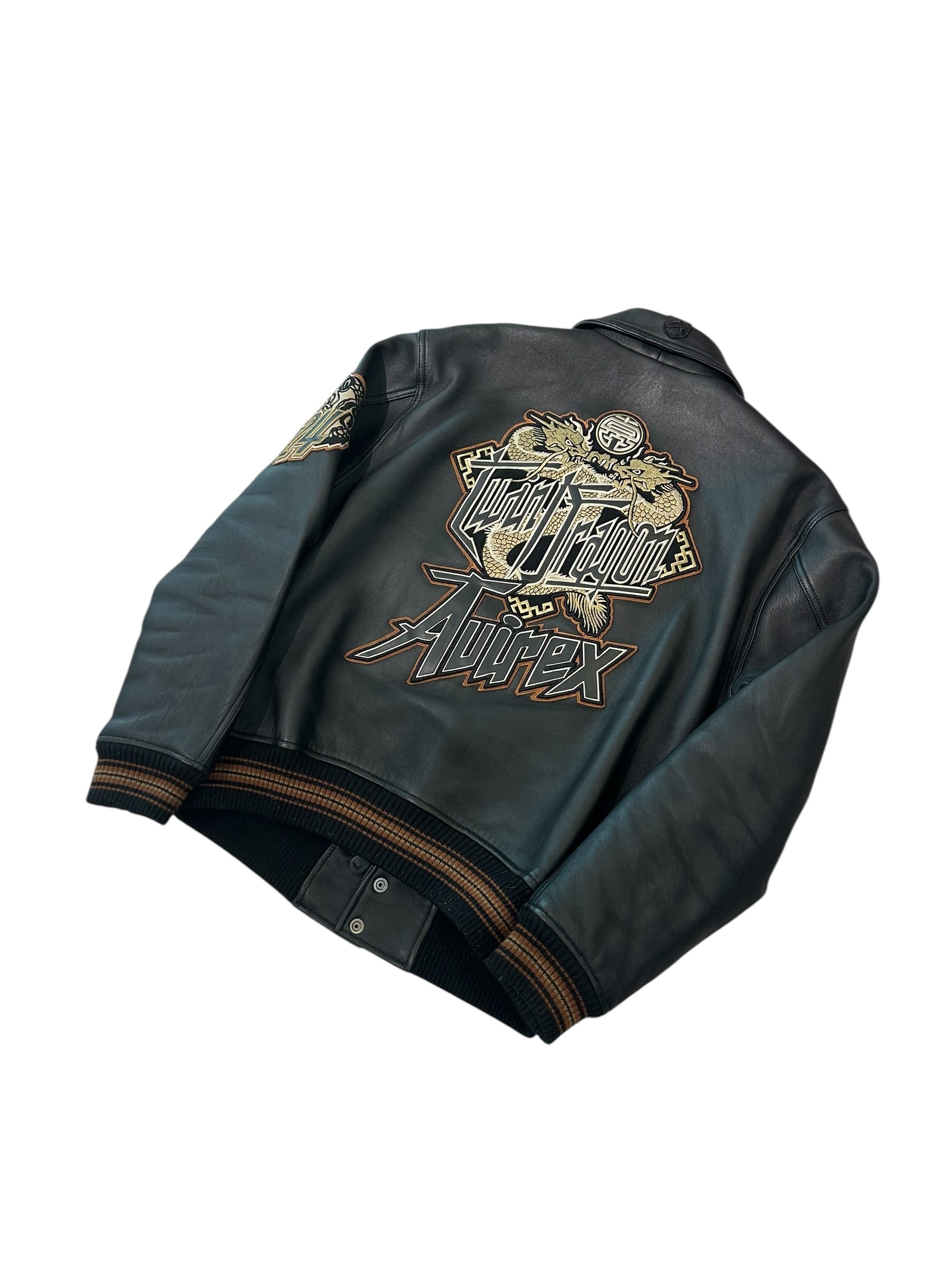 Avirex Twin Dragon Leather Jacket