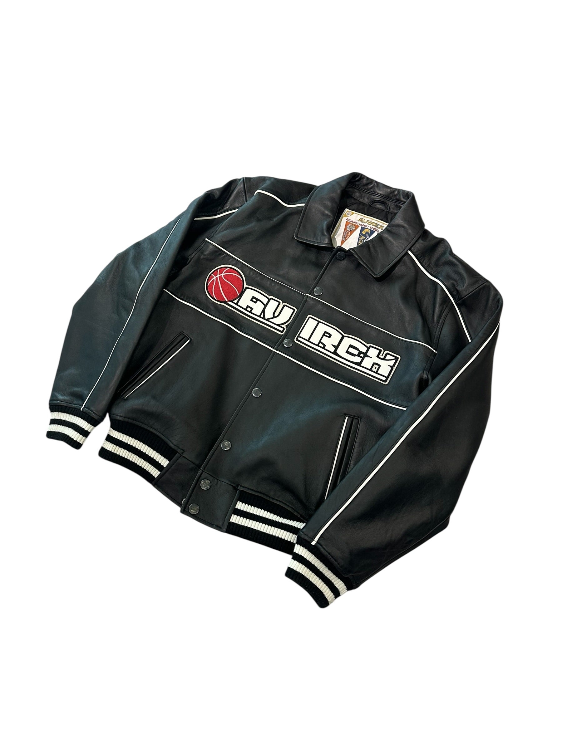 Avirex NY Basketball Leather Jacket