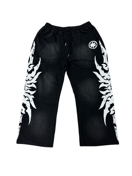 Lost Shdws Distressed Sweatpants Black