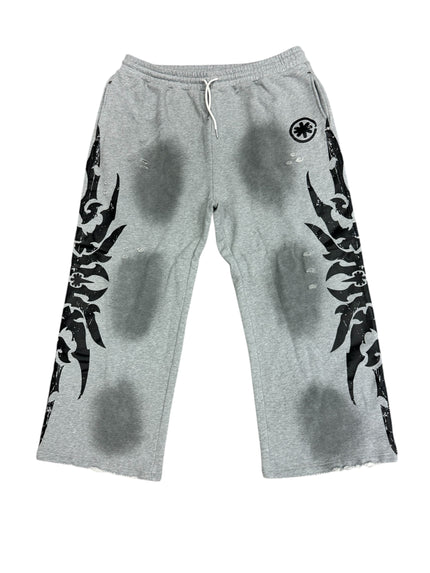 Lost Shdws Distressed Sweatpants Grey