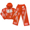 Prestige Rhinestone Sweatsuit Orange