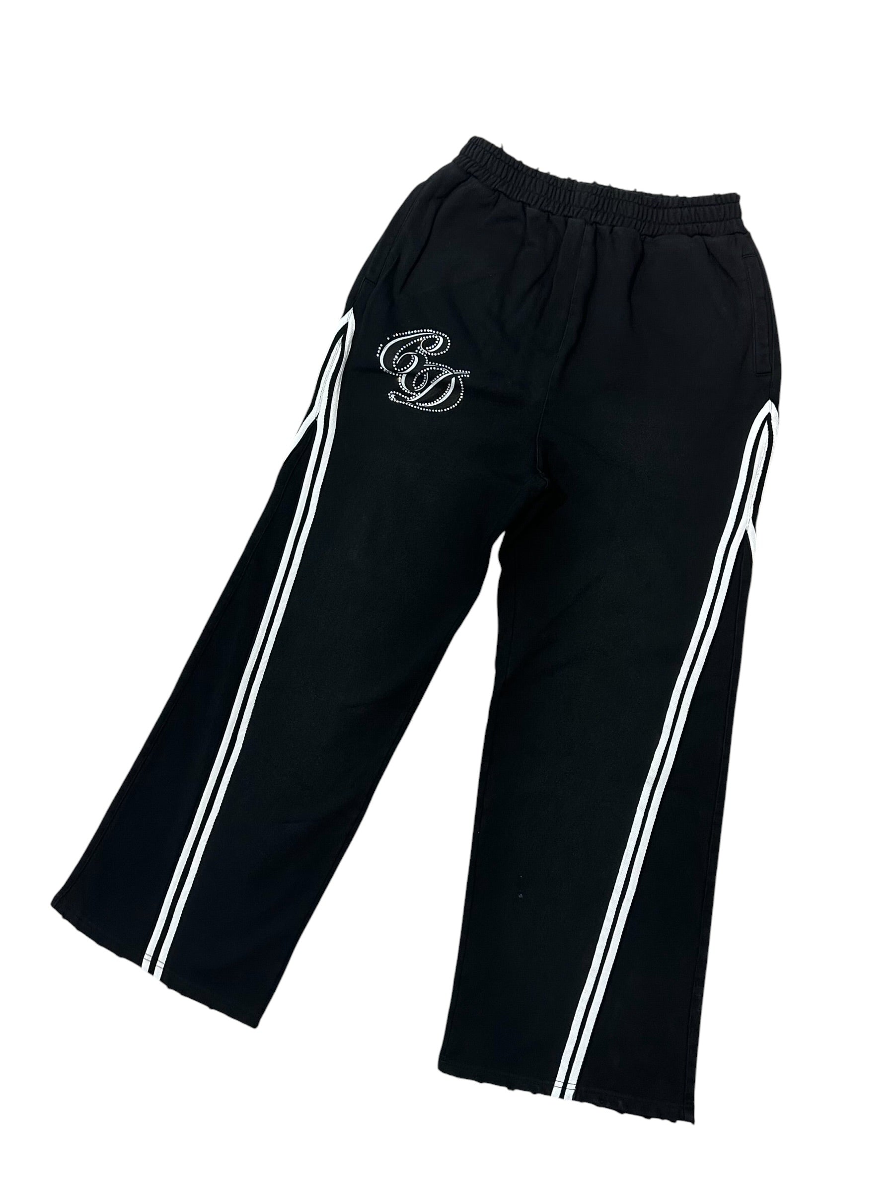 Carpe Diem Cursive Logo Sweatpants Black
