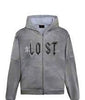 Lost Intricacy Rhinestone Zip Up Grey