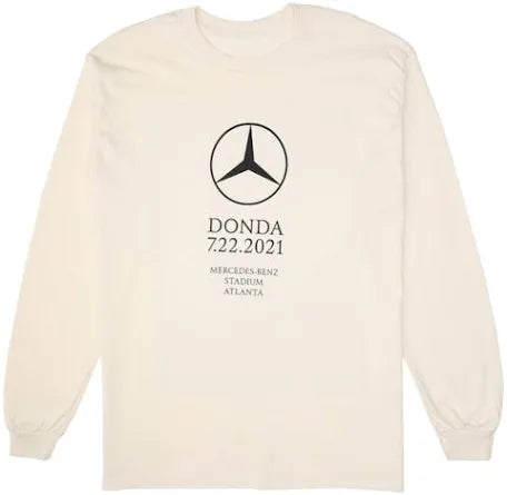 Kanye West DONDA Atlanta Listening Event L/S T-Shirt Cream