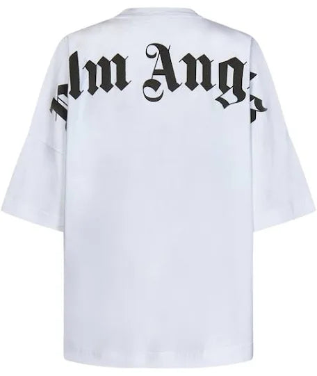 Palm Angels White Classic Logo Short Sleeve
