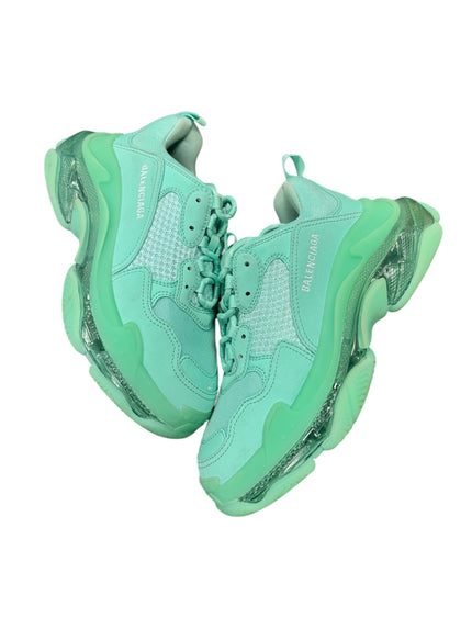 Balenciaga Triple S Clear Sole Green