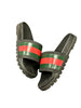 Gucci Rubber Slides Red Green