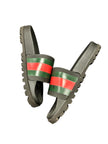 Gucci Rubber Slides Red Green