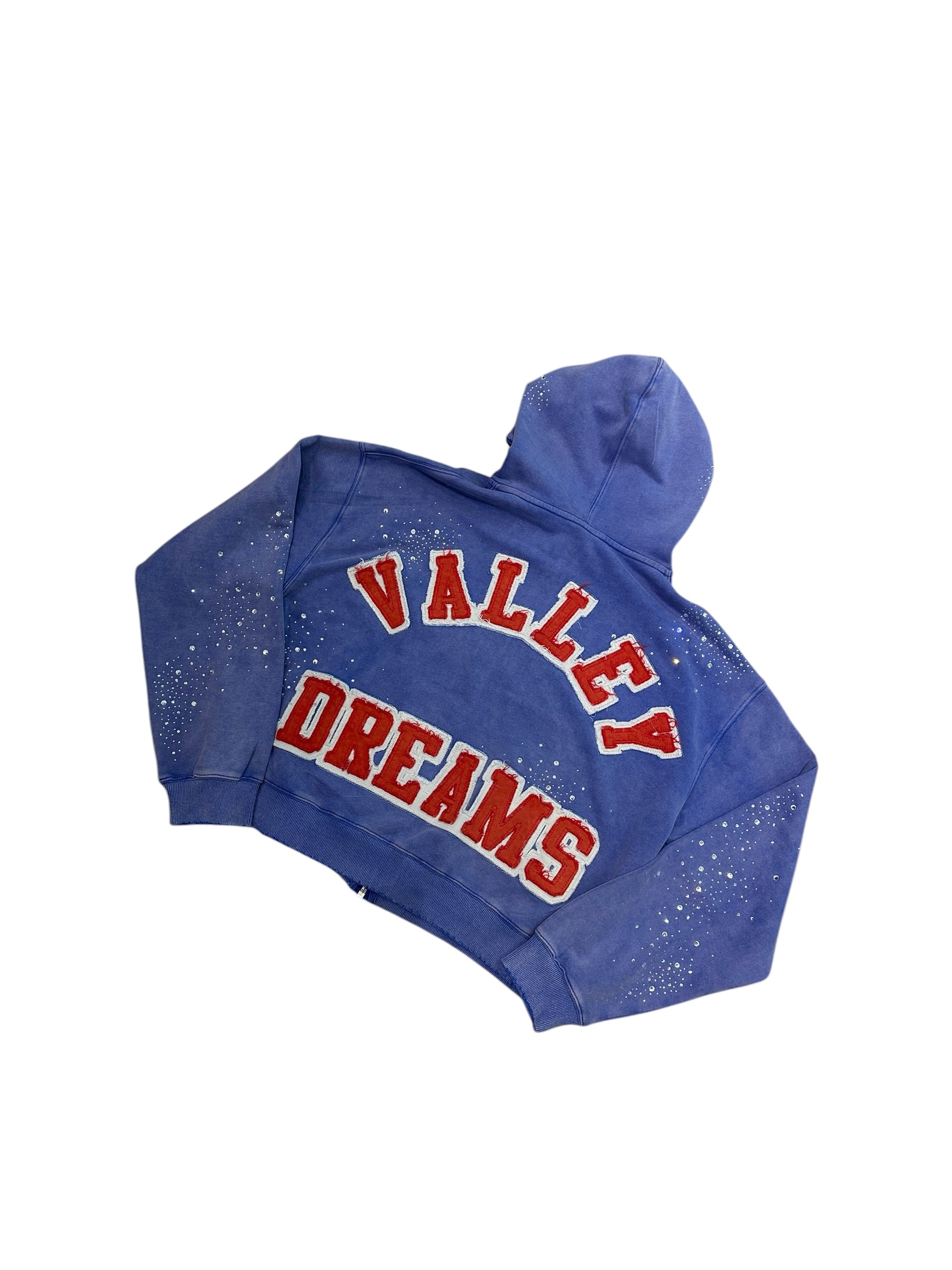 Vale Forever Sea Cluster Zip Up Light Blue Hoodie