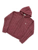 Eric Emanuel EE Cable Knit Zip Up Burgundy