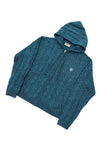 Eric Emanuel EE Cable Knit Zip Up Blue