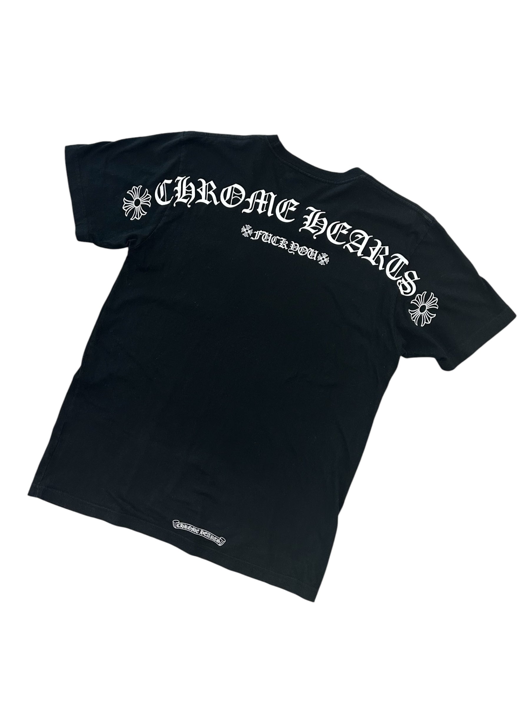 Chrome Hearts Fuck You Back Arch Logo Tee Black