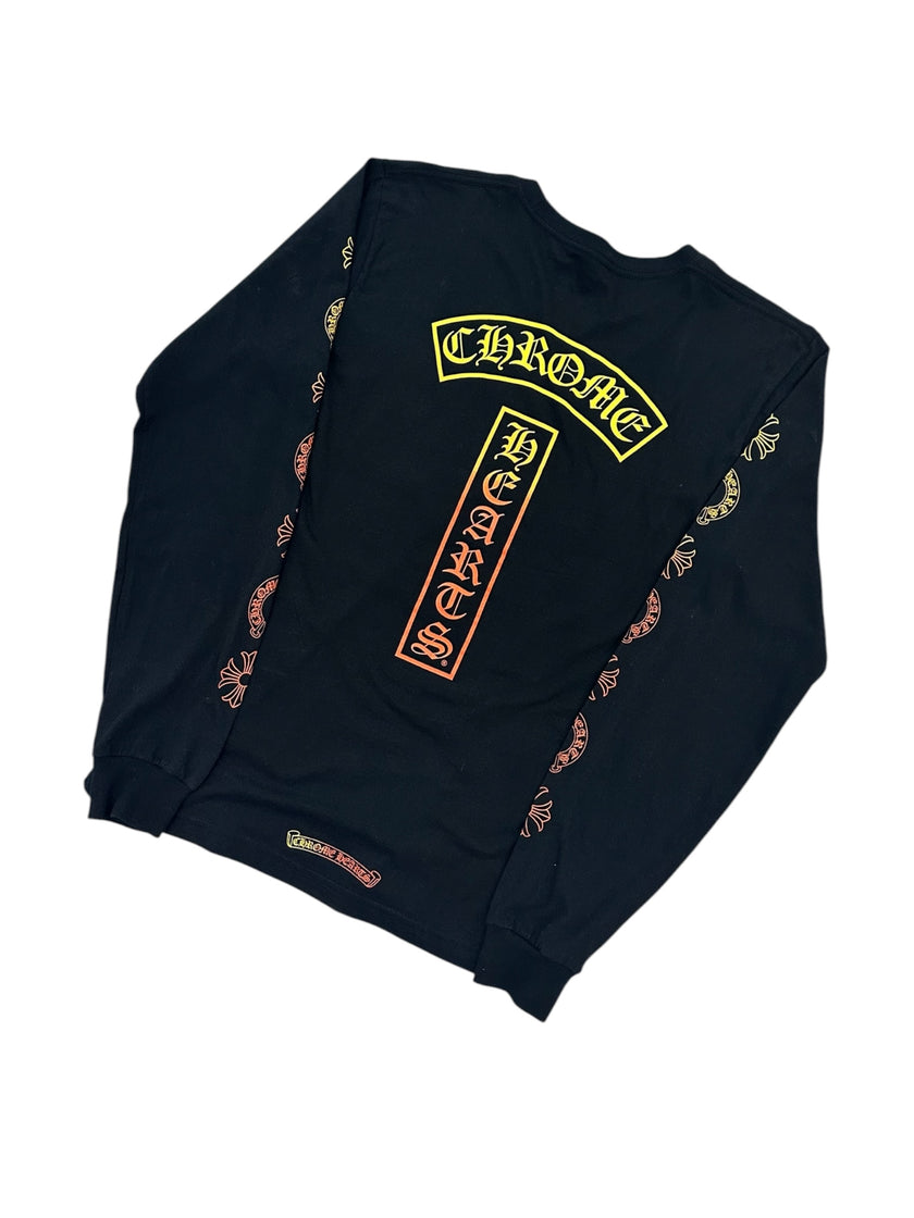 Chrome Hearts Gradient Long Sleeve Tee Black
