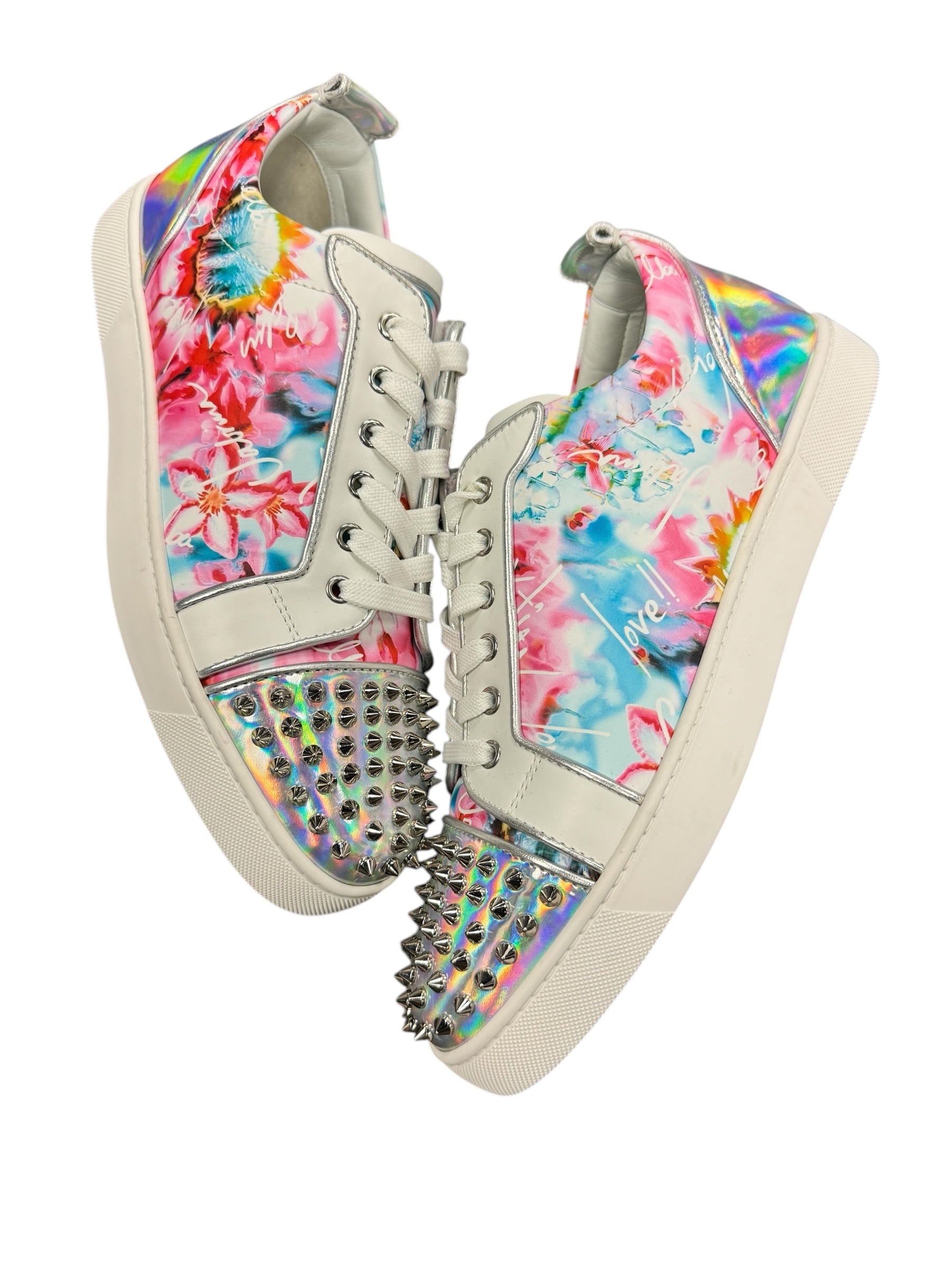 Christian Louboutin Leather Floral Print