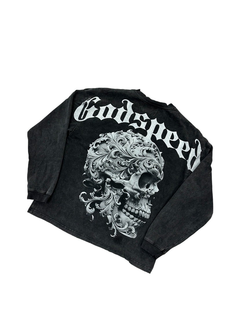 Godspeed Grail Skull Long Sleeve Tee