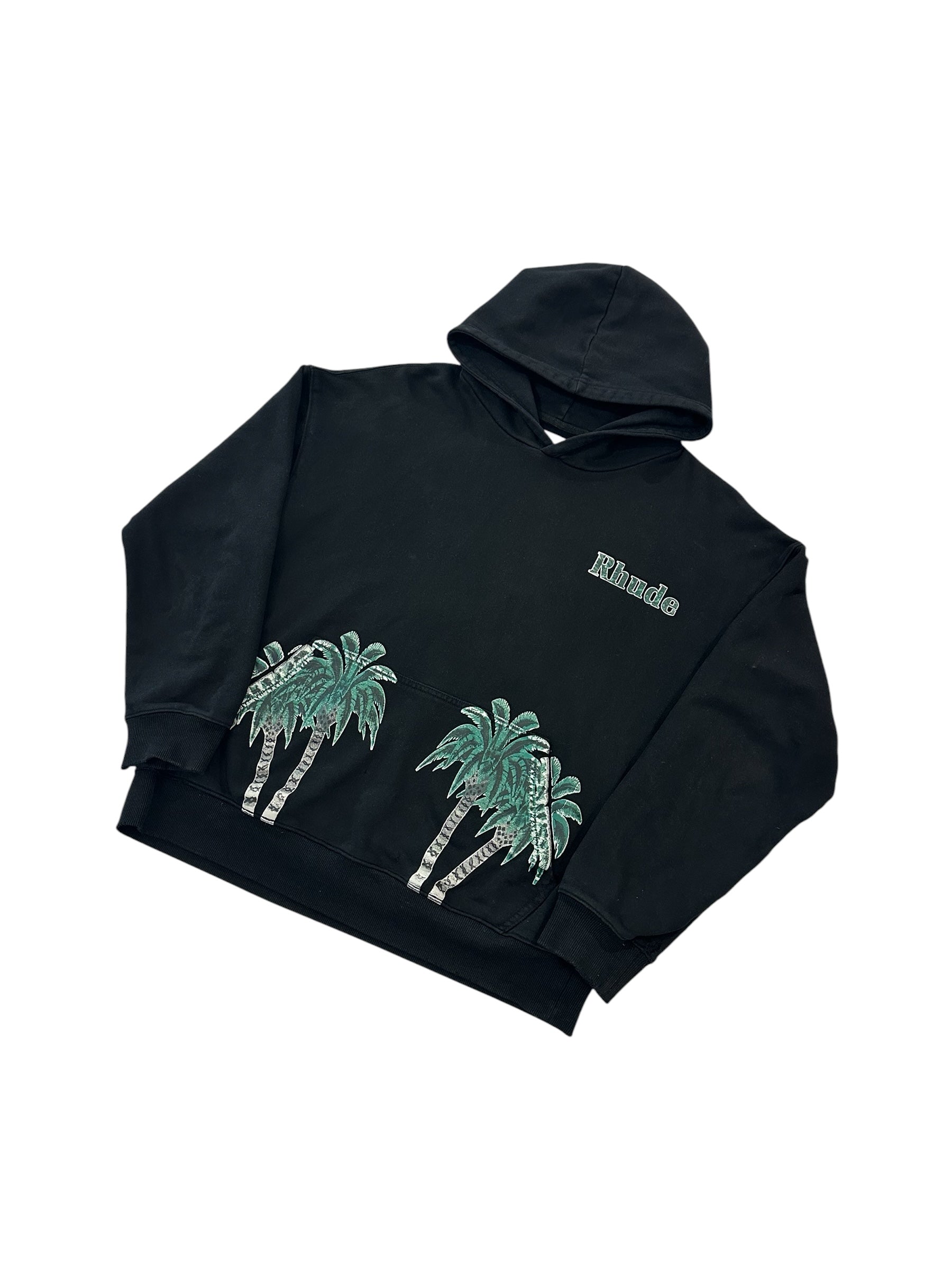 Rhude Port De Gustavia Hoodie Vintage Black