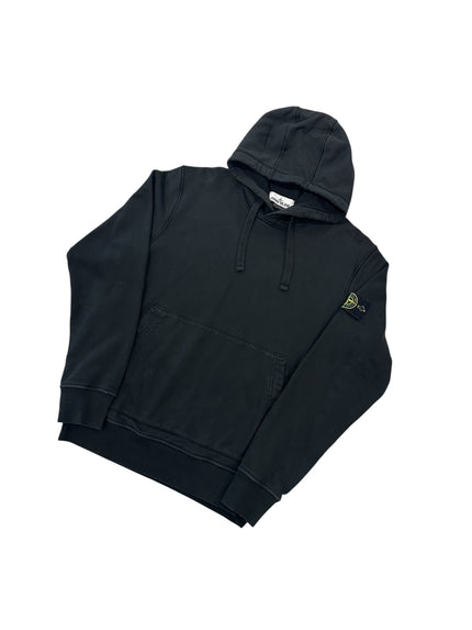 Stone Island Pullover Hoodie Black