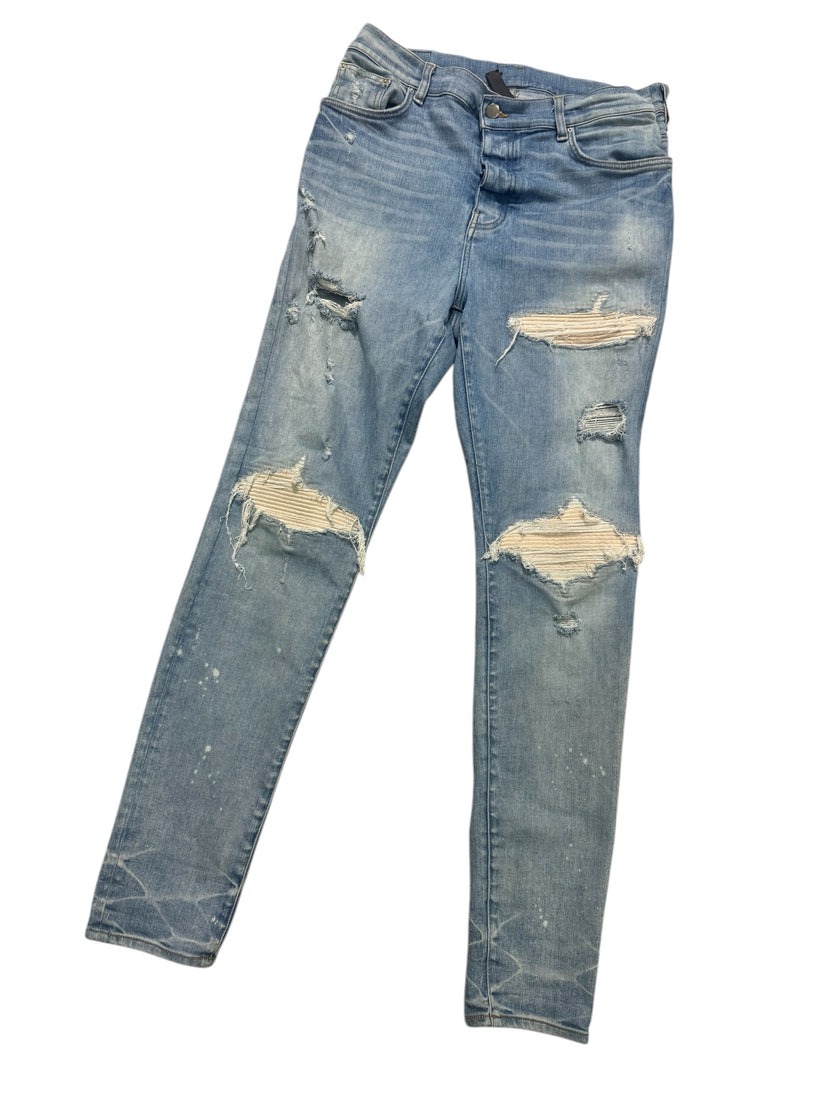 Amiri MX1 Denim Blue/Coral