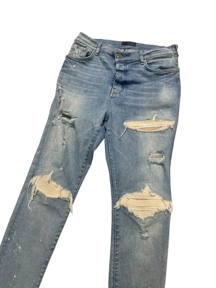 Amiri MX1 Denim Blue/Coral