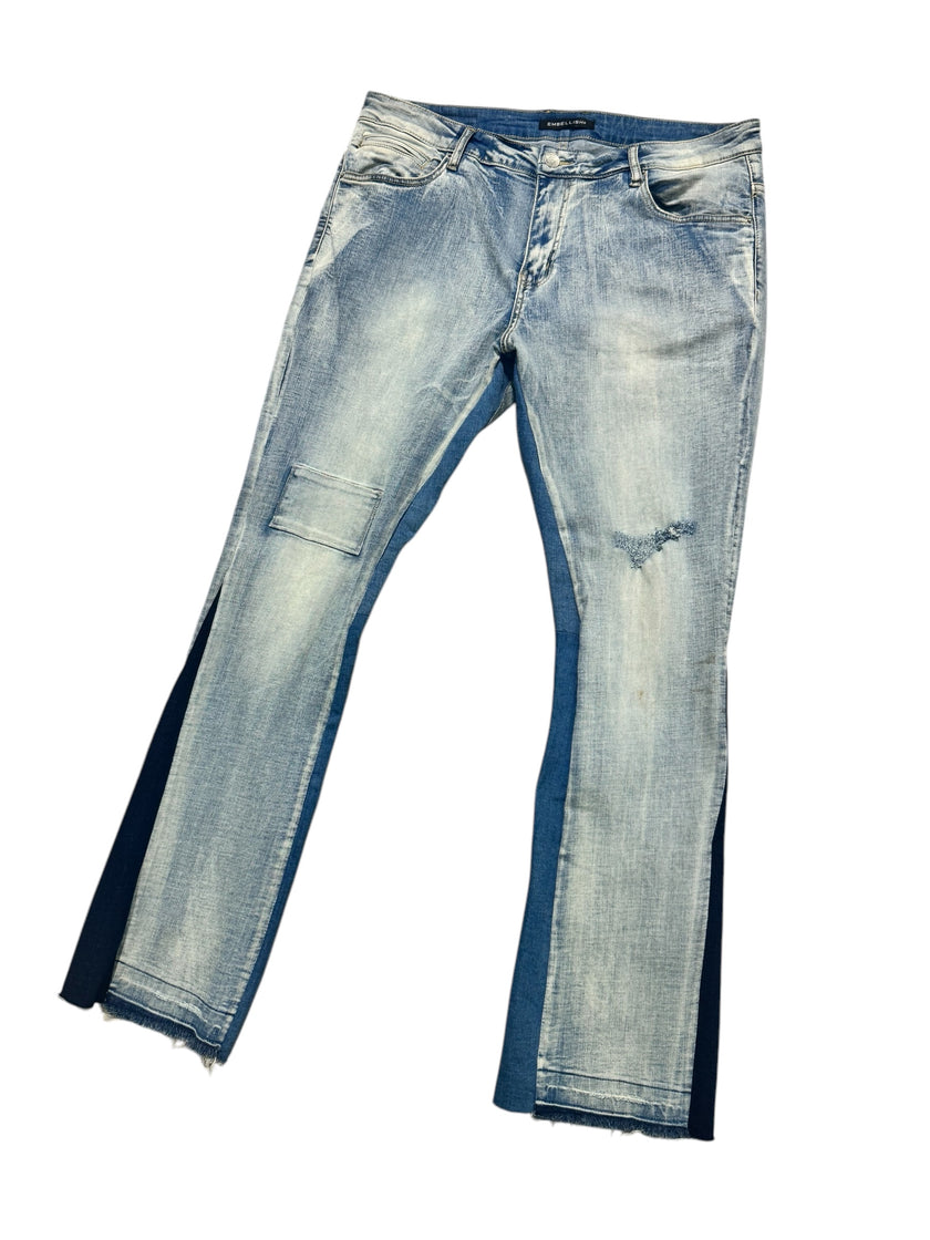 Embellish Blue Flare Denim