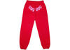 Sp5der Worldwide Red Angel Number 555 Sweatpants Red